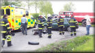 DN osobního automobilu s motocyklem